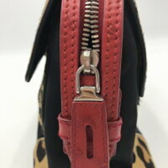 Prada satchel bag ostrich pony hair trim - Picture 5 of 10